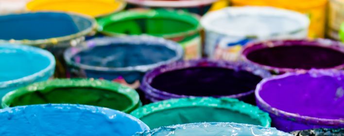 Assorted-color Paint Buckets